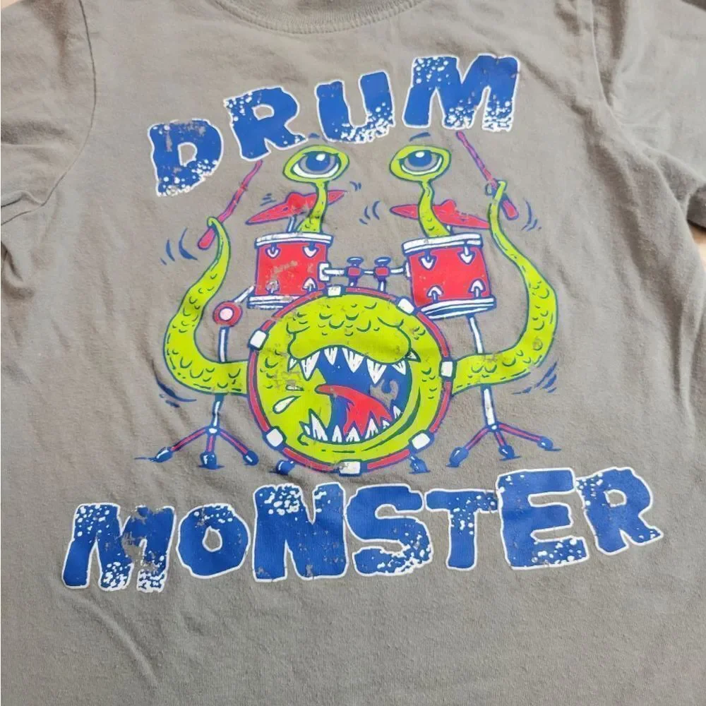 Children's Place drum monster shirt 4T